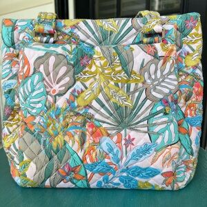 Vera Bradley Multi Compartment Shoulder bag in Rainforest Canopy